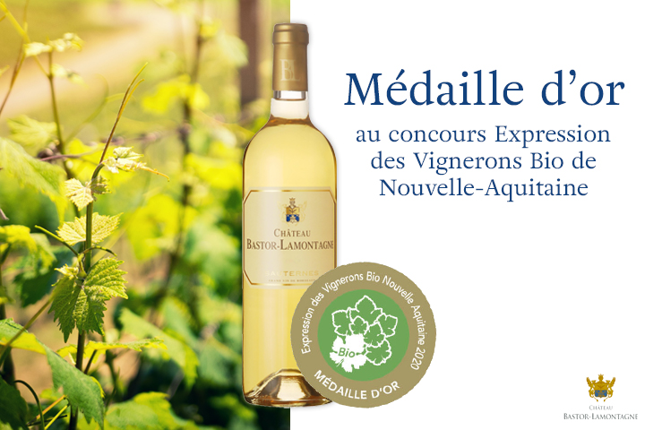 Une Médaille D’Or Pour Notre Vin Château Bastor Lamontagne 2018 !